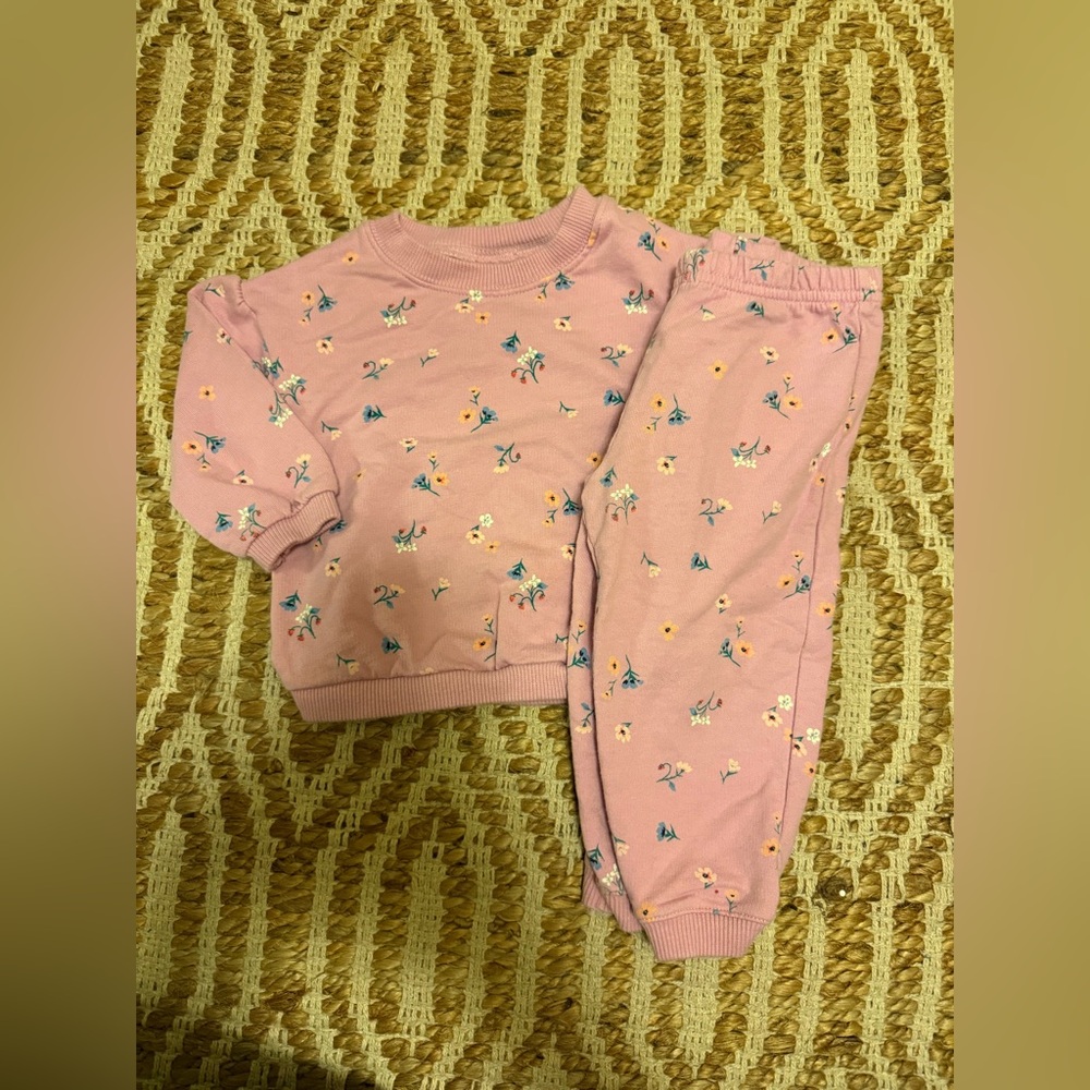 Carter's Pink Floral  Set